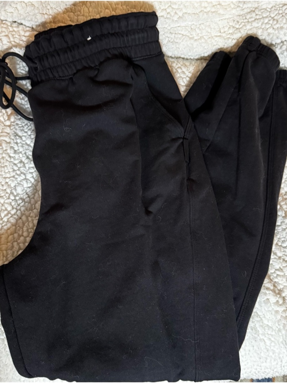 Women's Black Drawstring Jogger Pants